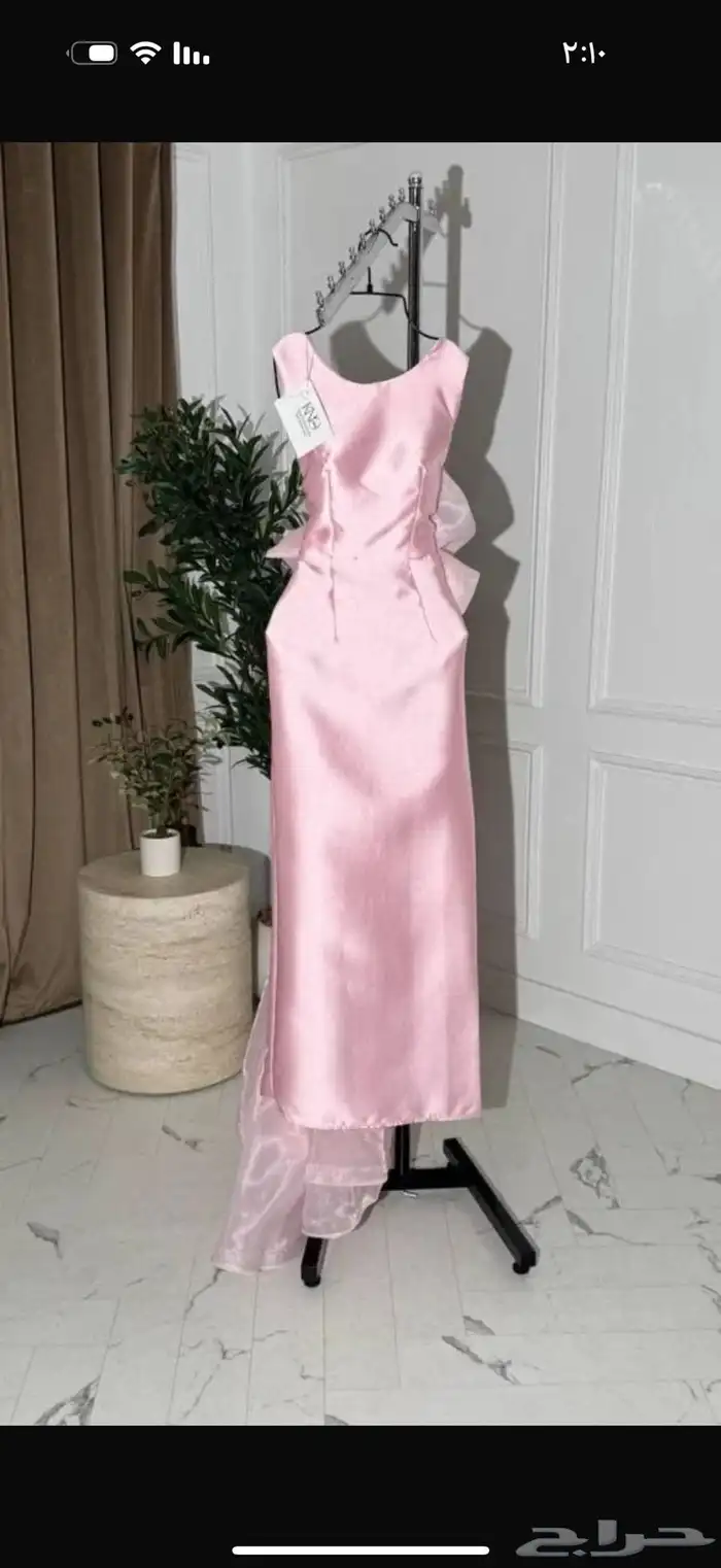 فستان وردي لامع 1
