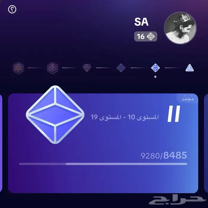 حساب تيك لفل 1