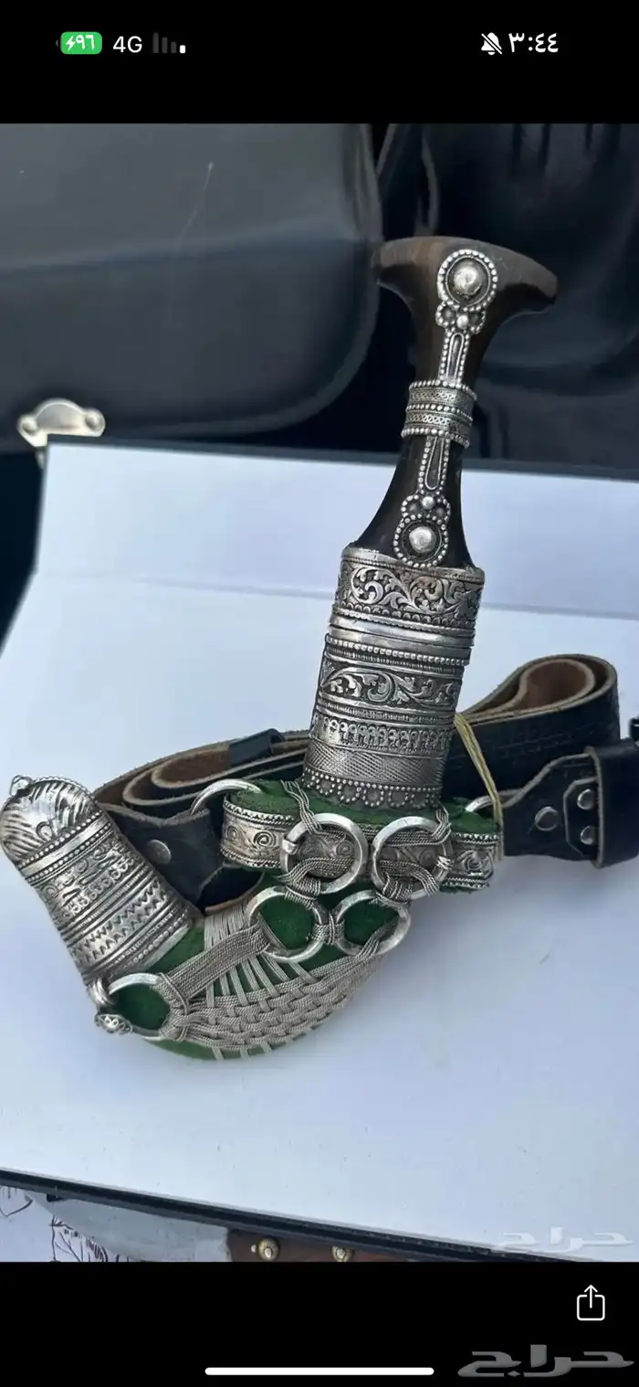 خنجر قرن الصب فضه عماني 0