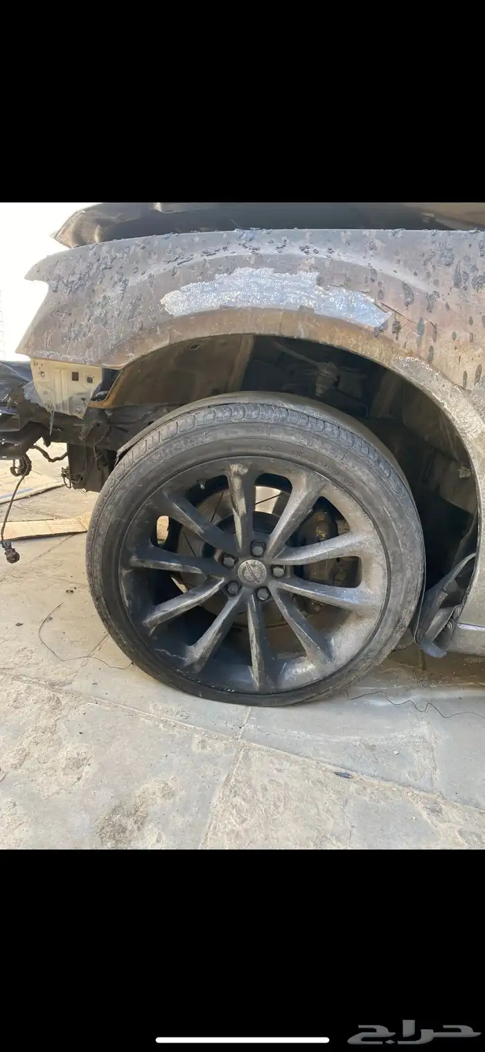 كرايزلر SRT 2014 محروق خارجي فقط للبيع تشليح او قطع 1