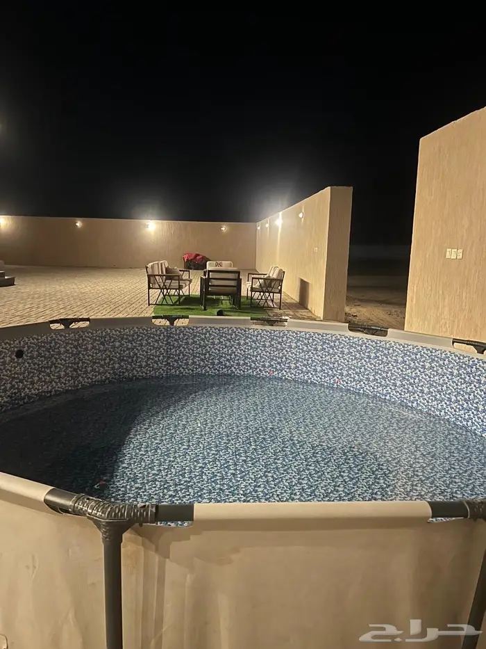 مسبح اطفال مع الفلتر جديد استخدام حشمه 0