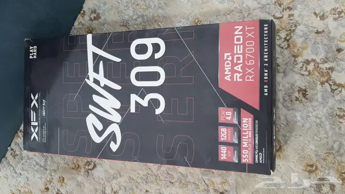 Amd rx 6700 xt 12gb للبيع كرت شاشة مستعمل 7