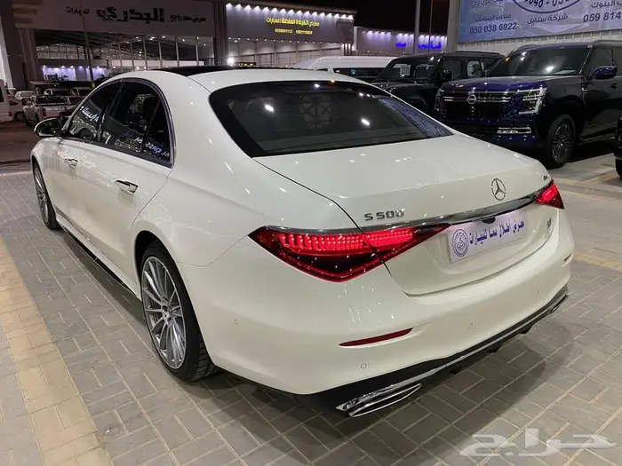 مرسيدس اس 500 موديل 2021 ابيض ماشيه 131000كم 53
