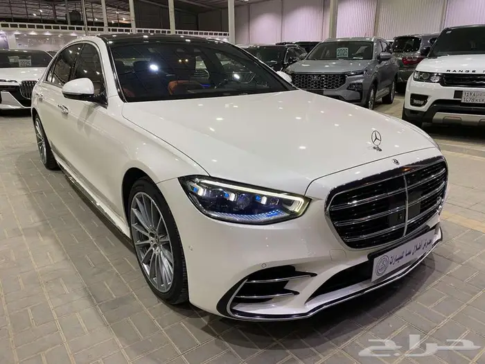 مرسيدس اس 500 موديل 2021 ابيض ماشيه 131000كم 52