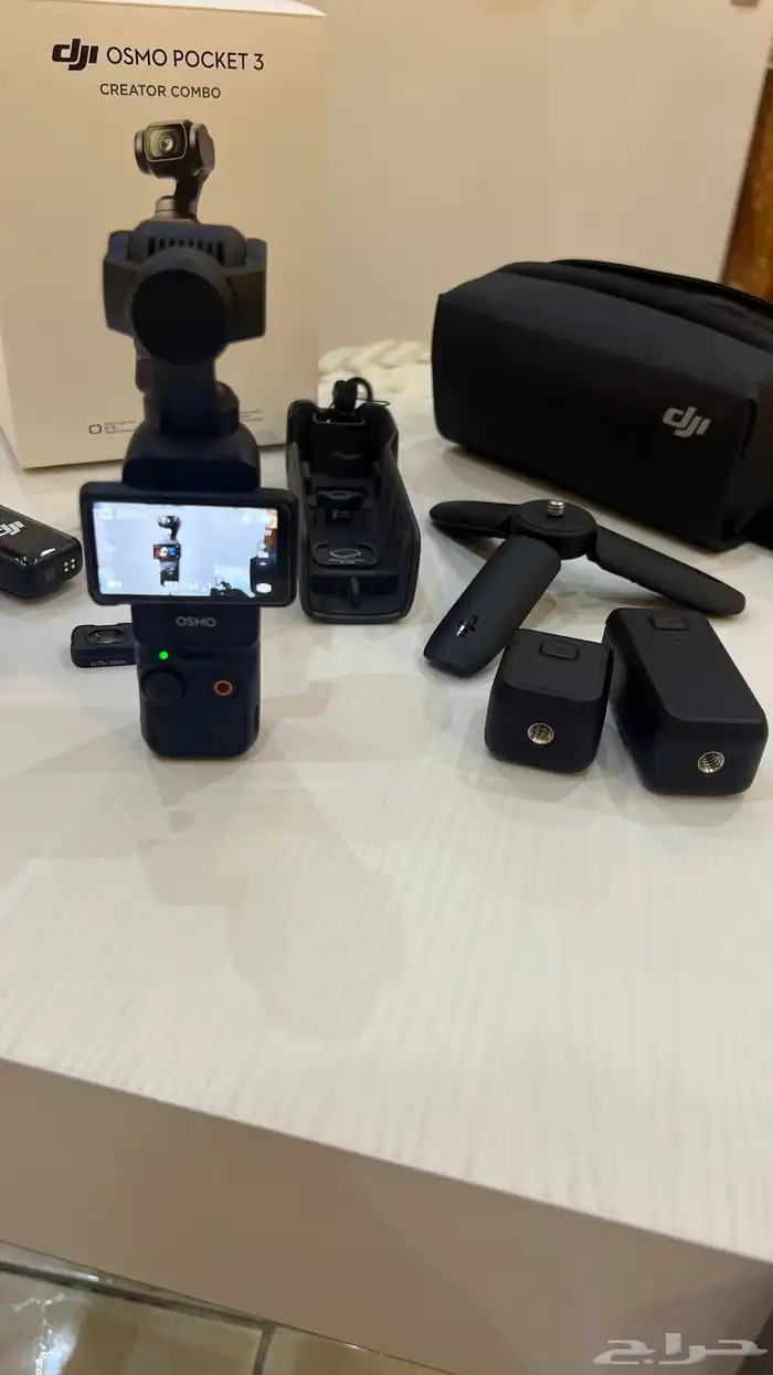 كاميرا dji osmo 3 شبه جديده بكرتونه 3