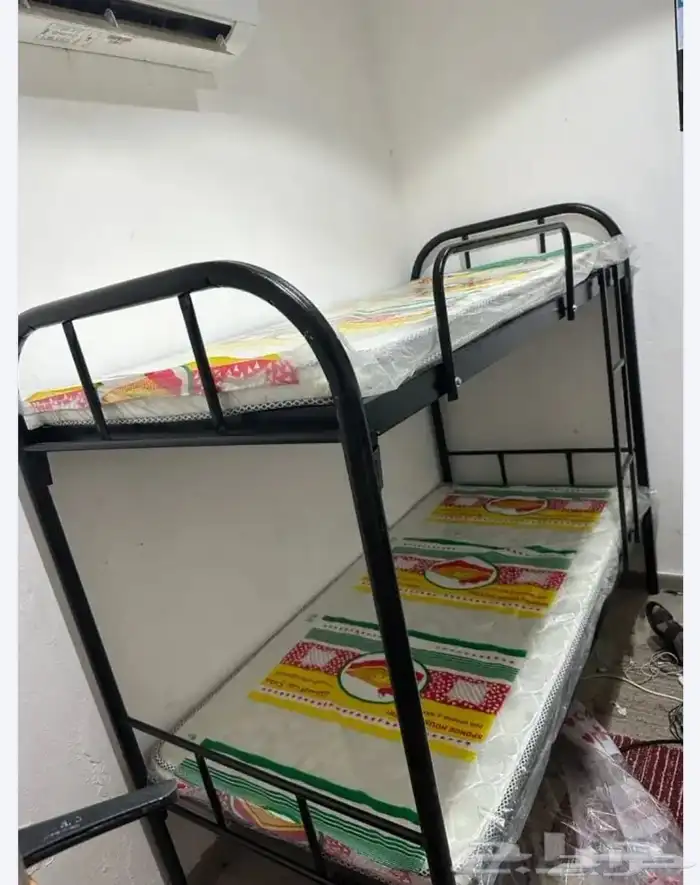 سرير حديد دورين نفر 3دور سرير حديد طبق سرير خشب 19