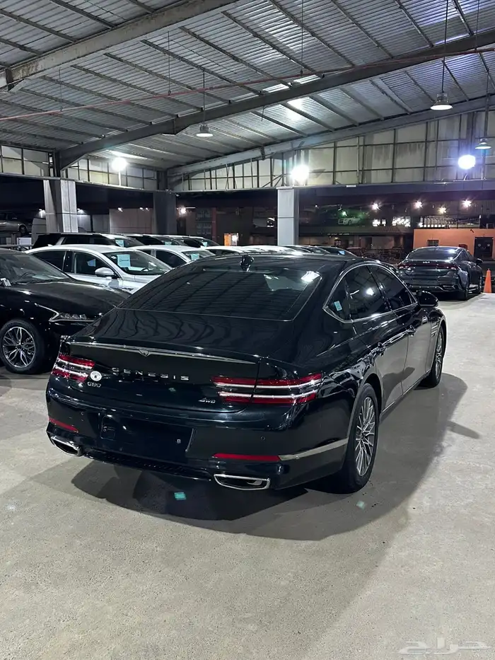 هيونداي جنيسيس اسود 2021 بنزين بطاقة جمركية وارد كوريا 5