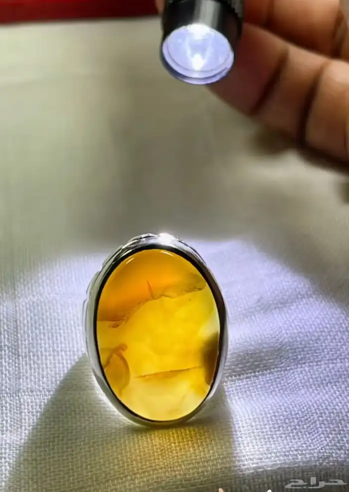 خاتم عقيق يماني . 1