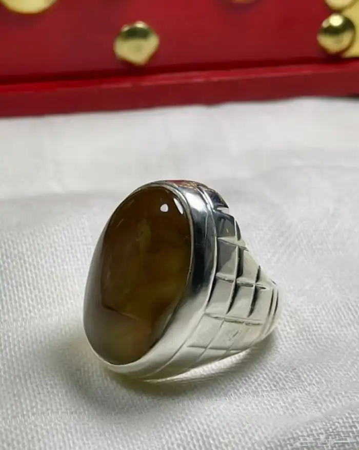 خاتم عقيق يماني . 4