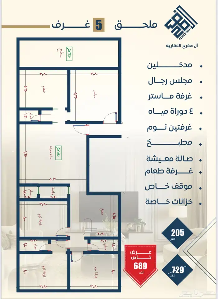 شقق للاستثمار حي النزهه وحولها 11
