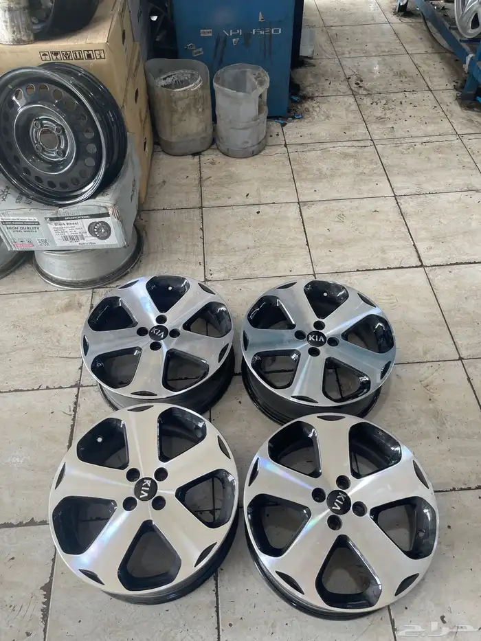 طقم جنوط كيا ريو اصلي وكاله مقاس 17 2