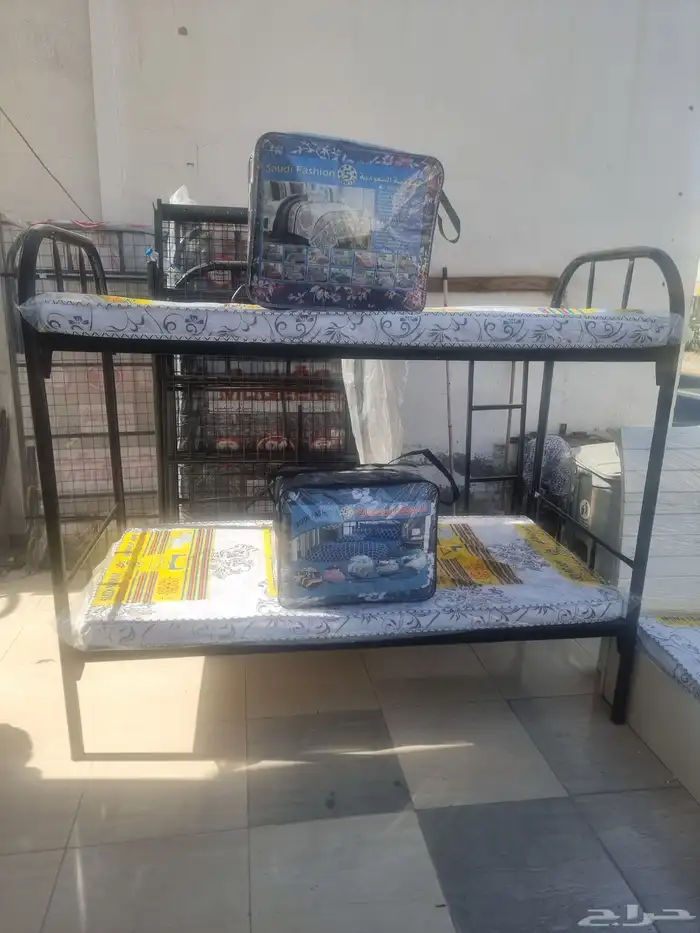 سرير حديد دورين نفر 3دور سرير حديد طبق سرير خشب 33