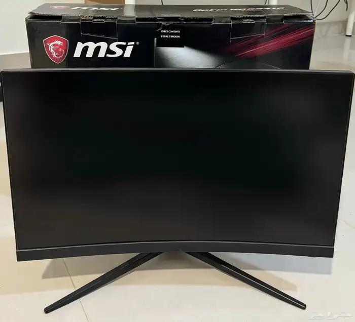 شاشة ألعاب MSI منحنية 23.6 بوصة   144Hz 0