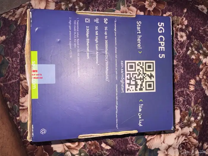 مودم زين 5G نضيف و جميع أغرضه موجودة 3