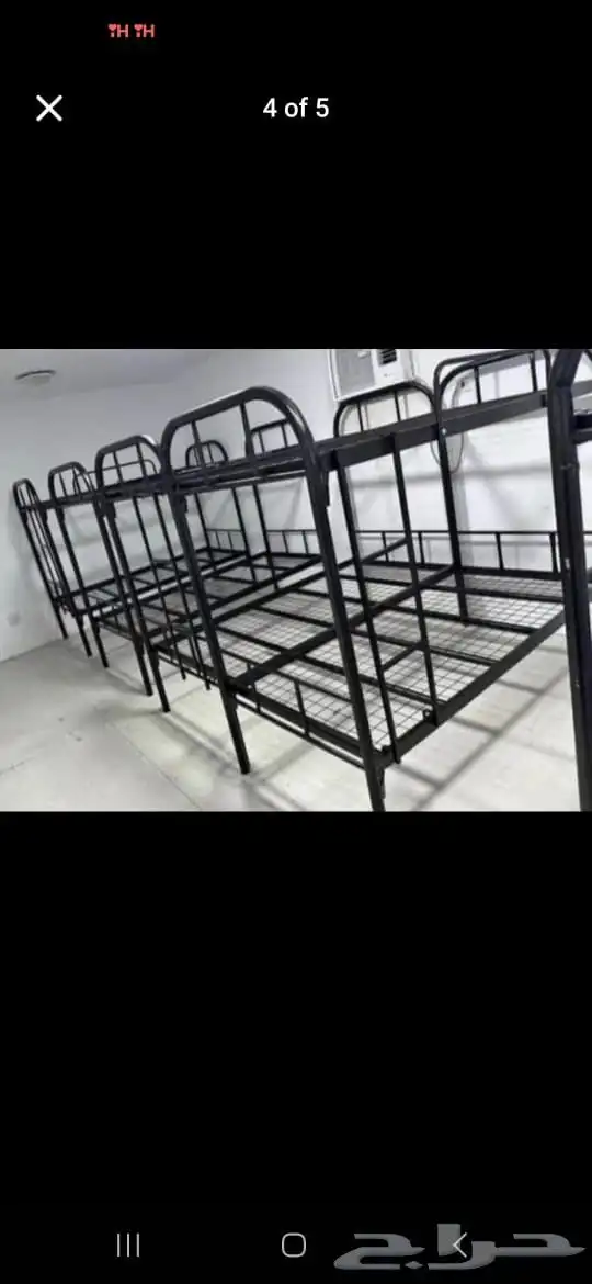 سرير حديد دورين نفر 3دور سرير حديد طبق سرير خشب 6