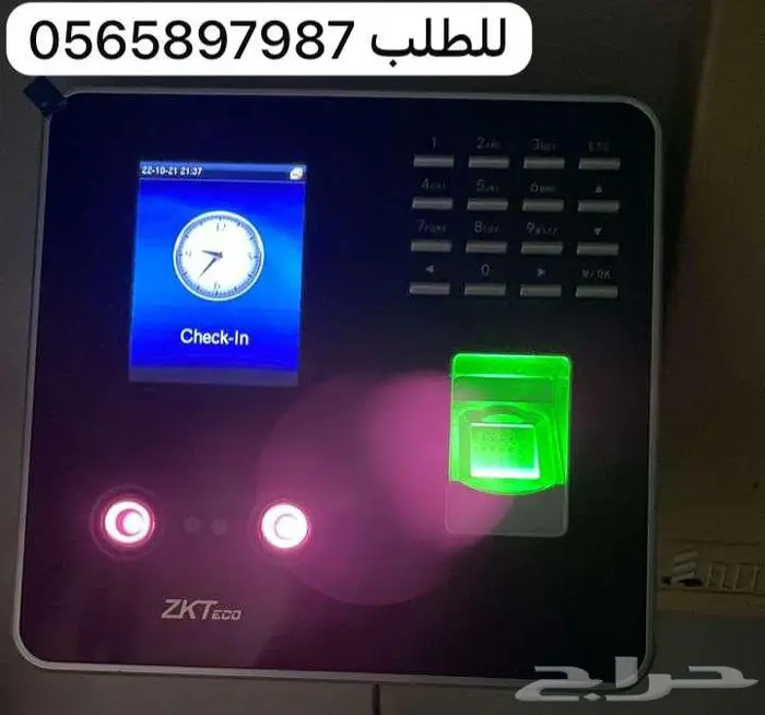 جهاز بصمة حضور وانصراف الموظفين بالوجه أجهزة بصمة موظفين zkt 0