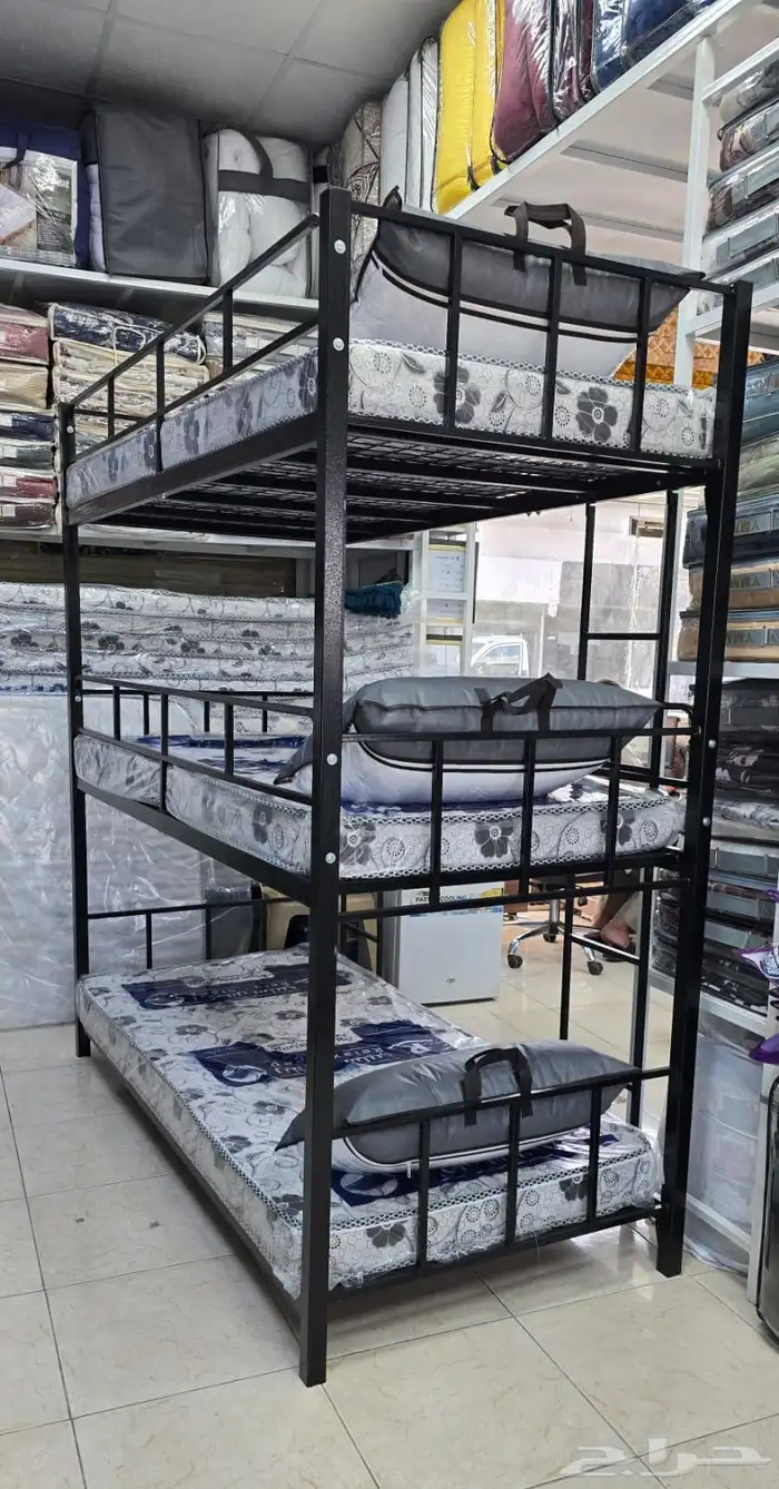 سرير حديد دورين نفر 3دور سرير حديد طبق سرير خشب 14