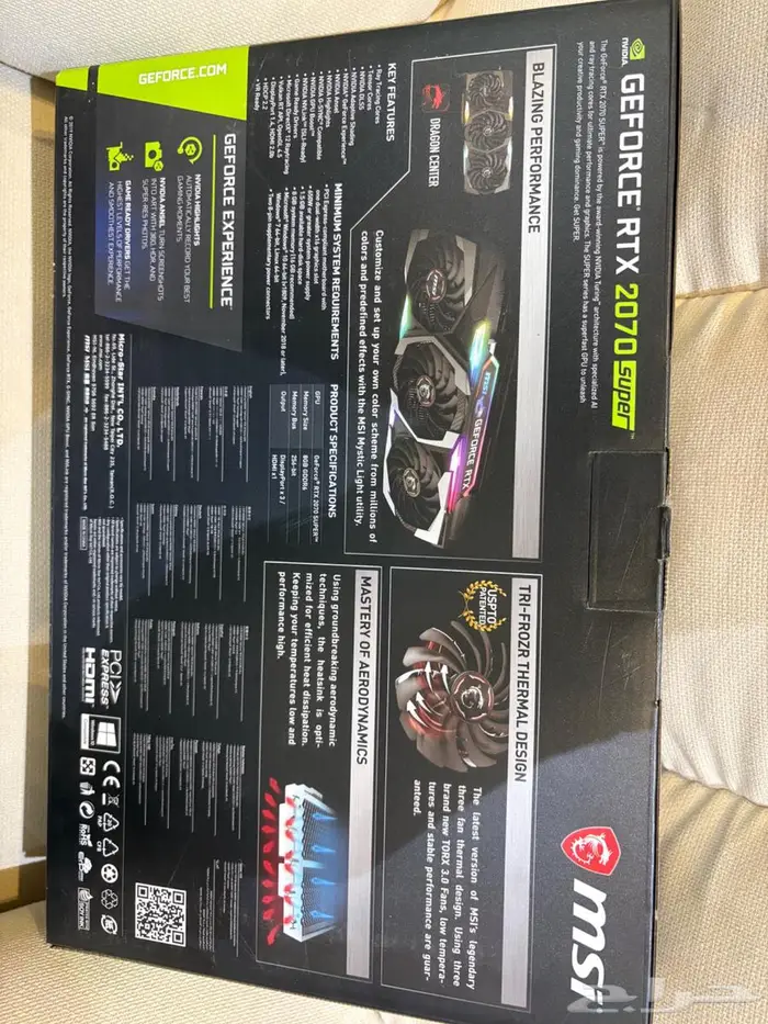 RTX 2070 super msi 3