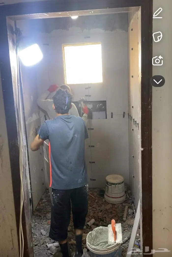 تأسيس وتشطيب من والى حمامات نظام فاخر 1