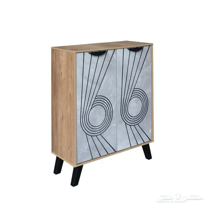 خزانة أحذية بابين خشب ماليزي لاروز - خشبي 8