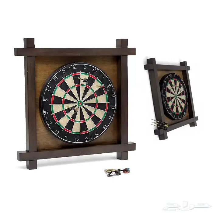 لعبه لوح السهام الخشبي للاطفال - لعبه الدارتس بالحجم الكبير 5