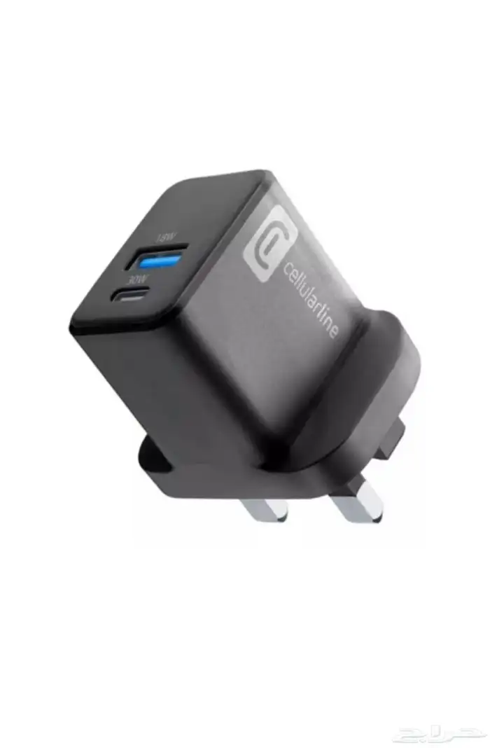 شاحن جداري من سيلولار لاين بمنفذ PD و USB بقوة 30 وات 0