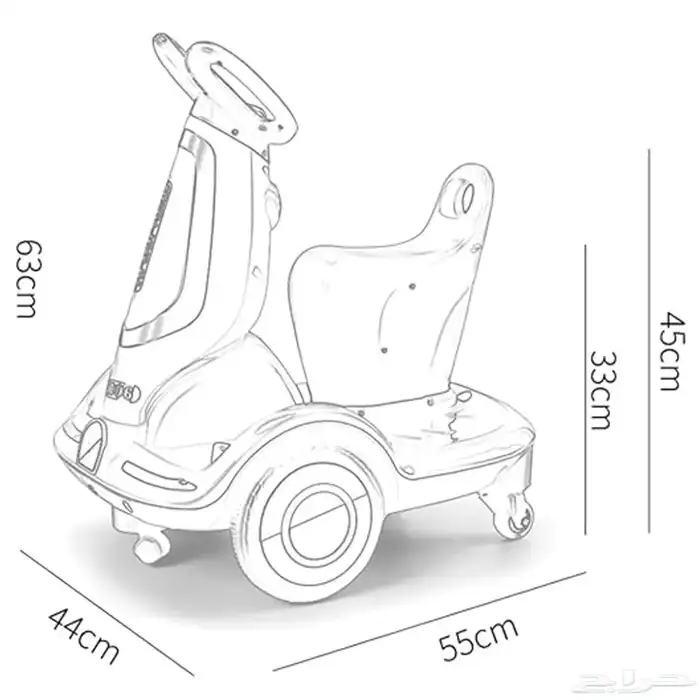سكوتر ذكي للأطفال - سكوتر الهبة للأطفال الكهربائي بريموت 12