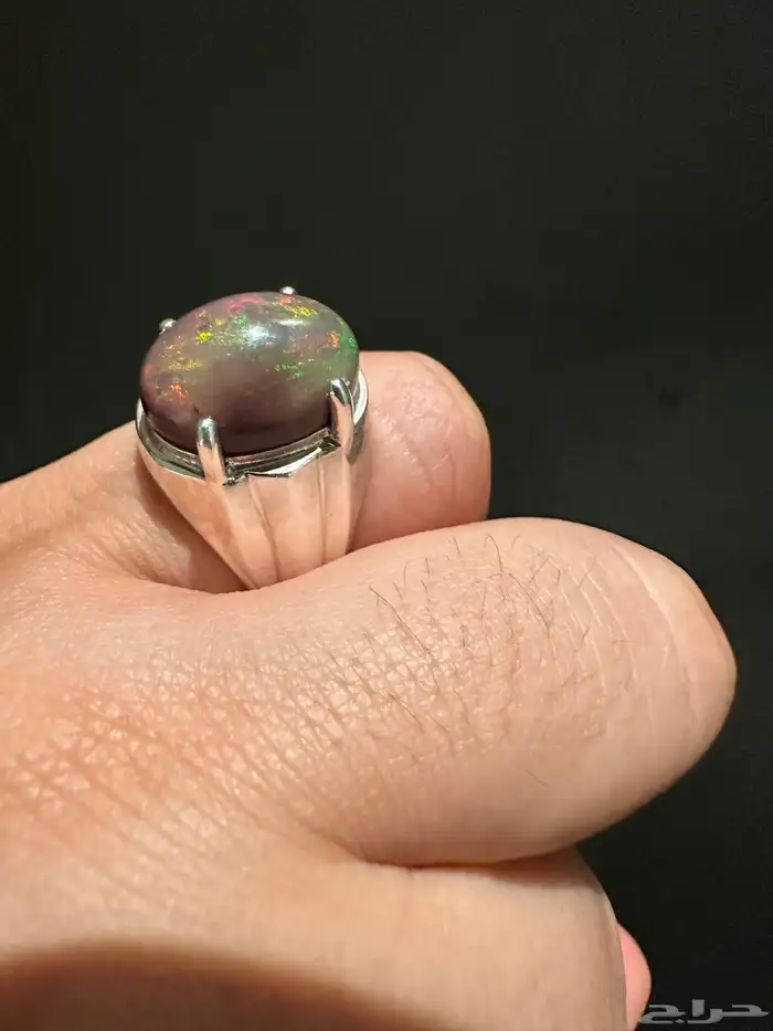 خواتم ياقوت افريقي  اوبال اسود استرالي  فيروز نشابوري 8