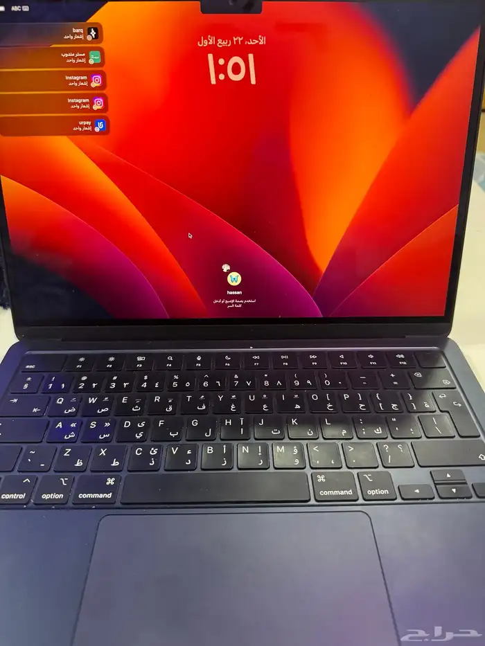 ماك بوك اير m2 1