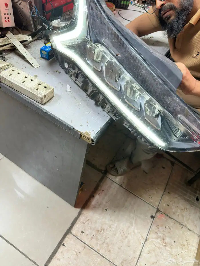 شمعات شمعة كيا كي فايف k5شمعه نور ليد ابيض وكاله2021-2024 1