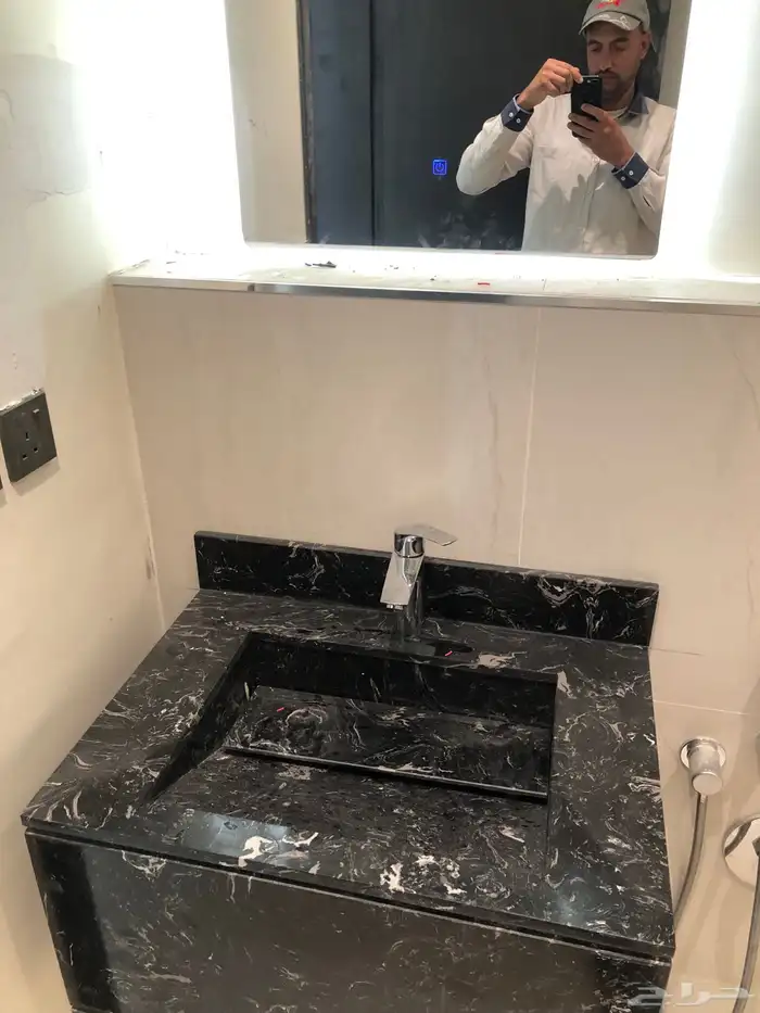 مغاسل رخام طبيعي وصناعة ومطبخ وطولات الانجاز 3ايم مع التركي 11