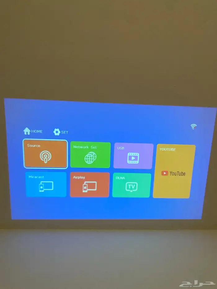 للبيع بروجكتر منزلي شبه جديد   يوتيوب   HDMI 4