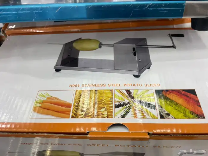 قطاعة بطاطس حلزوني معدات تسالي تجهيز مطاعم 2