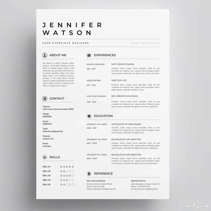 تصميم CV سيرة ذاتية احترافية باللغتين  سعر مميز 0