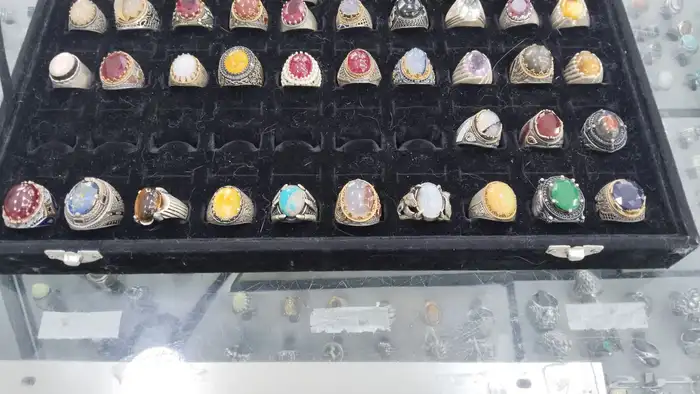 احجار كريمه طبيعي وفضى ايطالي عيار 925 0