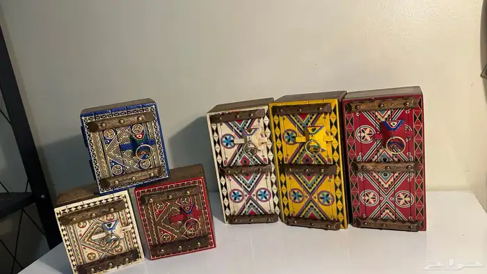 صناديق خشبية صناعة هندية 10