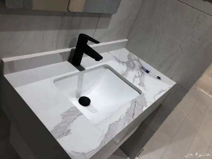 مغاسل رخام طبيعي وصناعة ومطبخ وطولات الانجاز 3ايم مع التركي 17