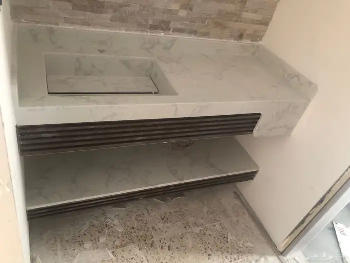 مغاسل رخام طبيعي وصناعة ومطبخ وطولات الانجاز 3ايم مع التركي 23