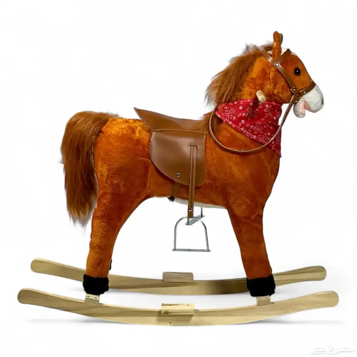 حصان هزاز خشبي للاطفال - حصان ركوب للاطفال بالحجم الكبير 1