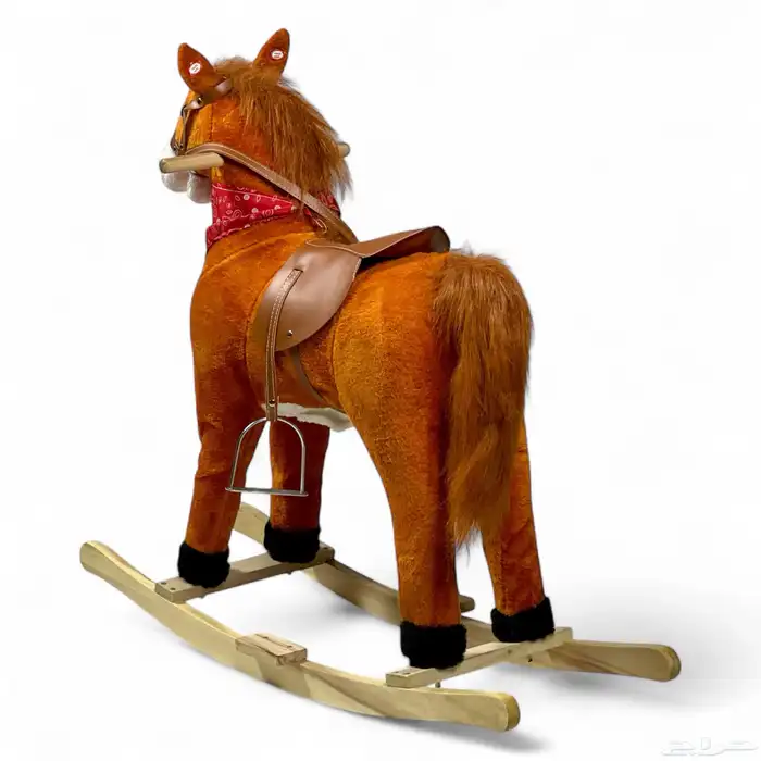 حصان هزاز خشبي للاطفال - حصان ركوب للاطفال بالحجم الكبير 2