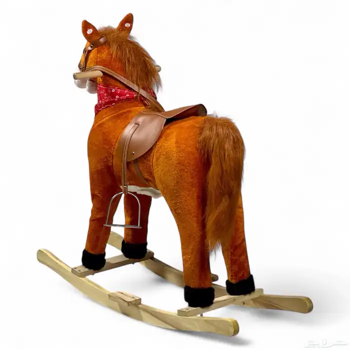 لعبه ركوب حصان هزاز للاطفال - حصان هزاز خشبي بالحجم الكبير 2