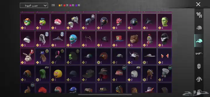 حساب ببجي 22