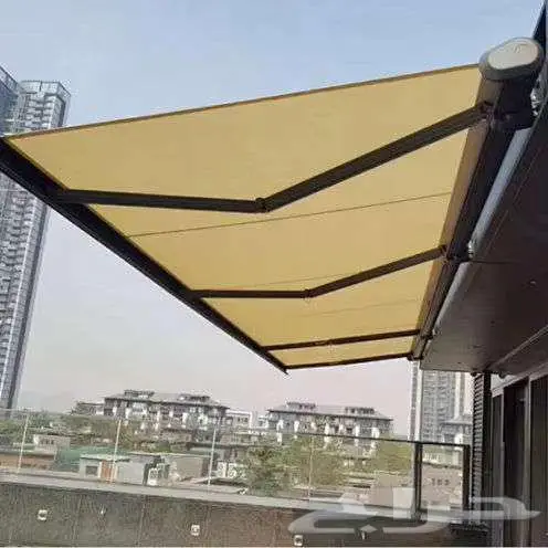 مظلة متحركة مع اضاءة LED - قماش اسباني ضمان 10 سنوات 1