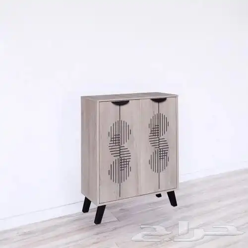 خزانة أحذية بابين خشب ماليزي لاروز - خشبي 5