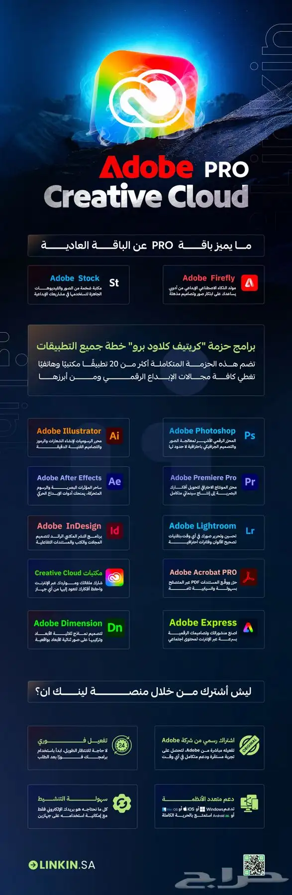 اقوى عرض لليوم الوطني حزمة ادوبي كريتيف كلاود Adobe 9.5ريال 1