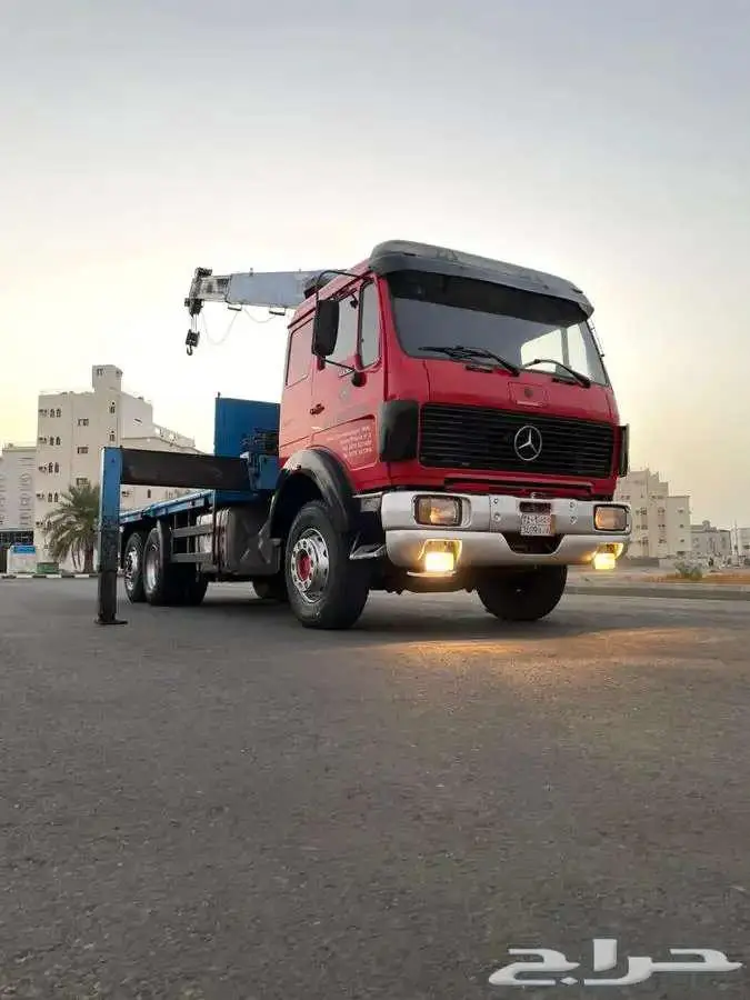 مرسيدس ال بي موديل 1988 طراز 1935 مجهز بونش BOOM TRUCK 22