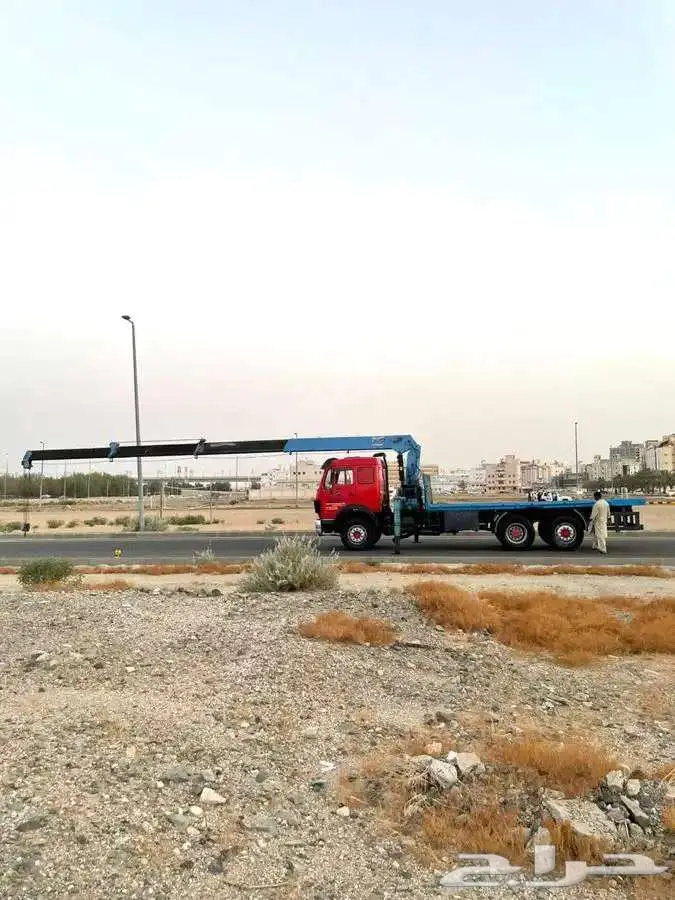 مرسيدس ال بي موديل 1988 طراز 1935 مجهز بونش BOOM TRUCK 3