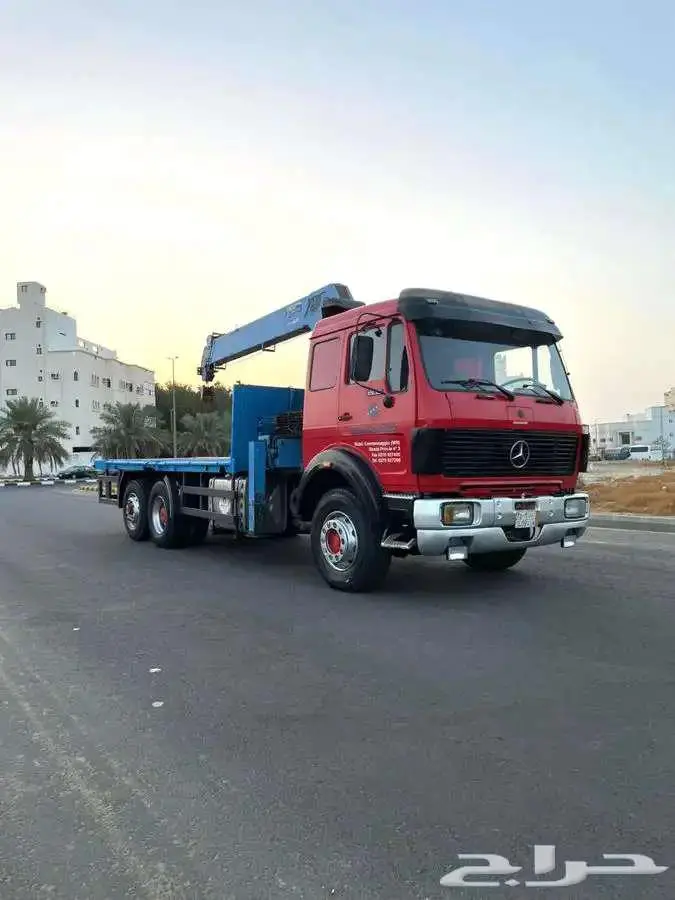 مرسيدس ال بي موديل 1988 طراز 1935 مجهز بونش BOOM TRUCK 20