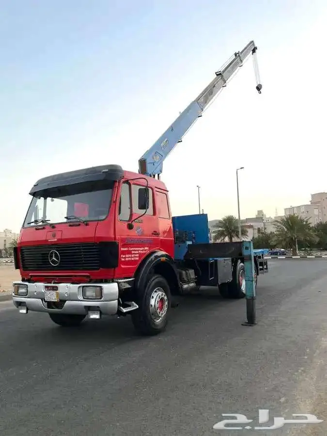 مرسيدس ال بي موديل 1988 طراز 1935 مجهز بونش BOOM TRUCK 25