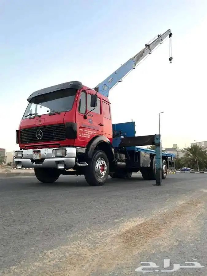 مرسيدس ال بي موديل 1988 طراز 1935 مجهز بونش BOOM TRUCK 11